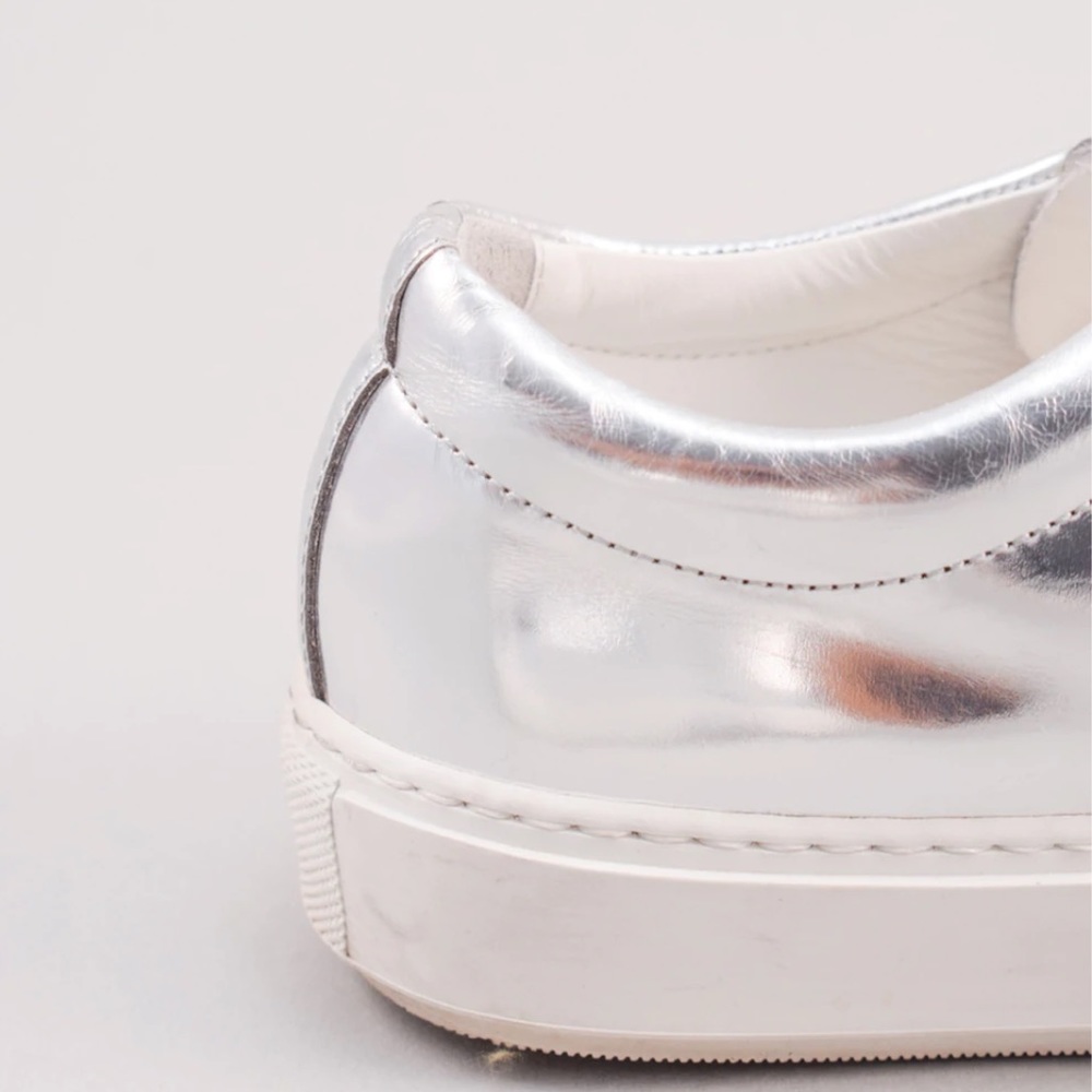 Acne Studios Silver Metallic "Adriana" Face Sneakers - Picture 5 of 15